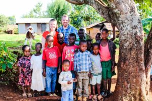 Jeff and Tascha in Kenya with kids